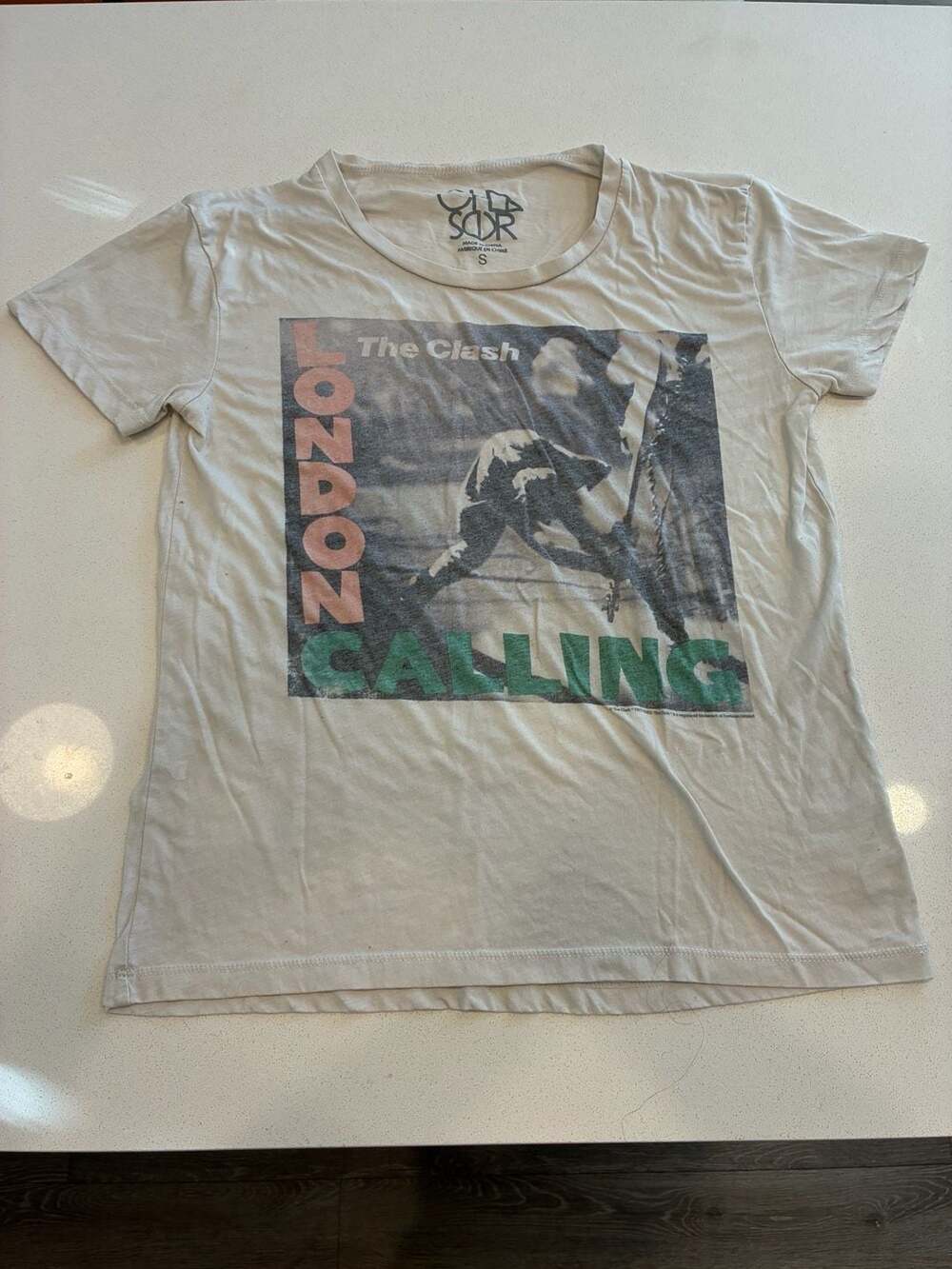 Old Soar The Clash London Calling Size S T-Shirt